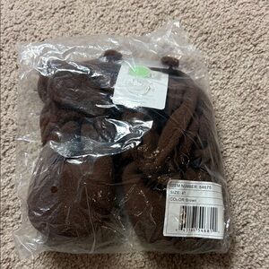 Brown Plush Slippers